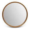 Elements - Samar Round Mirror - 23"Dia. - Antique Brass