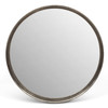Elements - Samar Round Mirror - 39"Dia. - Vintage Silver