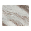 Marbelle - I-Beam Marble Side Table - Toronto Sand/Antique Nickel Finish
