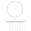 Marbelle - Martie Coffee Table - Toronto Sand Marble Finish