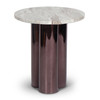 Marbelle - Martie Side Table - Toronto Sand Marble Finish Marbelle - Martie Side Table - Toronto Sand Marble Finish