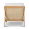 Metro - Carmelo Upholstered Accent Chair - Oak/Cream Upholstery