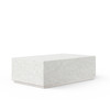 Mixx - Bloc Rectangular Coffee Table - Ivory Terrazzo