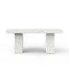 Mixx - Elcor Dining Table - 35.5" x 70.75" - Ivory Terrazzo