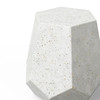 Mixx - Faceted Stool - Ivory Terrazzo
