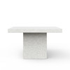 Mixx - Una - 59" Square Counter Height Dining Table - Ivory Terrazzo