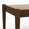 Modern Brazilian - Bello Bench - Noodles Natural Upholstery - Neutral Brown, Natural Frame
