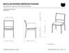Modern Brazilian - Charlotte - Cane Side Chair - Bouclé Crafted Glaze Seat - Ebano Frame - Ebano Cane Webbing