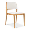 Modern Brazilian - Chloe - Side Chair - Fontana Natural Seat - Damasco Frame