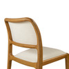 Modern Brazilian - Chloe - Side Chair - Fontana Natural Seat - Damasco Frame