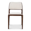 Modern Brazilian - Chloe - Side Chair - Fontana Natural Seat - Nogal Frame