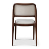 Modern Brazilian - Chloe - Side Chair - Fontana Natural Seat - Nogal Frame