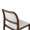 Modern Brazilian - Chloe - Side Chair - Fontana Natural Seat - Nogal Frame