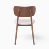 Modern Brazilian - Claudia Side Chair - Harvest Natural Upholstery - Nogal Frame