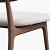 Modern Brazilian - Claudia Side Chair - Harvest Natural Upholstery - Nogal Frame