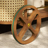 Modern Brazilian - Dinda - Bar Cart - Pecan Frame