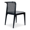 Modern Brazilian - Eloa - Cane Side Chair - Essence Grey Seat - Ebano Frame - Ebano Cane Webbing