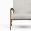 Modern Brazilian - Fly Accent Chair - Harvest Natural Upholstery - Nozes Frame