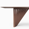 Modern Brazilian - Laguna - Wooden Top Dining Table - Nogal Frame