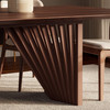 Modern Brazilian - Laguna - Wooden Top Dining Table - Nogal Frame