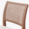 Modern Brazilian - Larissa Side Chair - Harvest Natural Upholstery - Nogal Frame