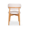 Modern Brazilian - Lucia Side Chair - Harvest Natural Upholstery - Damasco Frame
