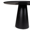 Modern Brazilian - Mona - Wooden Top Round Dining Table - Ebano