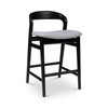 Modern Brazilian - Velma - Counter Stool - Essence Grey Seat - Ebano Frame