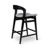 Modern Brazilian - Velma - Counter Stool - Essence Grey Seat - Ebano Frame
