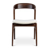 Modern Brazilian - Velma - Side Chair - Medley Ivory Seat - Nogal Frame