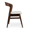 Modern Brazilian - Velma - Side Chair - Medley Ivory Seat - Nogal Frame