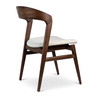 Modern Brazilian - Velma - Side Chair - Medley Ivory Seat - Nogal Frame