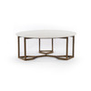 Naomi Coffee Table - Polished White Marble