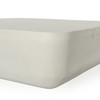 Basil Square Outdoor Coffee Table - Matte White Cast Aluminum