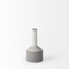 Burton 10.2H Small Two Tone Gray Ceramic Jug Vase