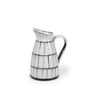 Lome Small White/Black Ceramic Jug