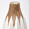 Sisko II Tall Rustic Brown White Ceramic Vase