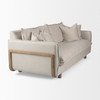 Roy I 84" Beige Upholstered Three Seater Sofa