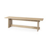 Aida 18H Light Brown Wood Dining Bench