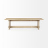 Aida 18H Light Brown Wood Dining Bench