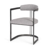 Hollyfield II Gray Fabric Seat W/ Gray Iron Frame Dining Chair