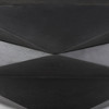 Arreto Black Solid Wood Hexagonal Storage Coffee Table