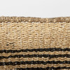 Emma 17.3L x 13.0W x 11.0H (Set of 2) Light Brown Seagrass Rectangular Basket W/ Black Stripes