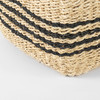 Emma 17.3L x 13.0W x 11.0H (Set of 2) Light Brown Seagrass Rectangular Basket W/ Black Stripes