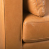 Elton  87.8L x 37.8W x 34.6H Tan Leather Sofa
