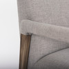 Palisades Gray Fabric w/ Brown Wood Frame Accent Chair