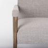 Palisades Gray Fabric w/ Brown Wood Frame Accent Chair