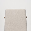 Cavett Cream Boucle Upholstered Seat W/Light Brown Wood Frame Dining Chair