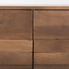 Astrid 71L x 17W x 30.3H Medium Brown Solid Wood 6 Drawer Sideboard