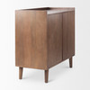 Lillie 36.0L x 16.0W x 32.0H Medium Brown Wood 2 Door Tray Top Accent Cabinet